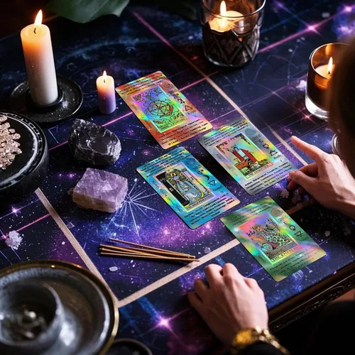 Miniatura 3 de Smoostart Cartas del Tarot (universo misterioso holográfico con significados en las cartas)