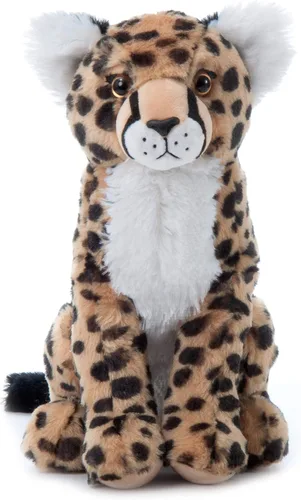 Miniatura 2 de The Petting Zoo Peluche de guepardo, regalos para niños, animales salvajes del zoológico Onez, juguete de peluche de guepardo de 12 pulgadas