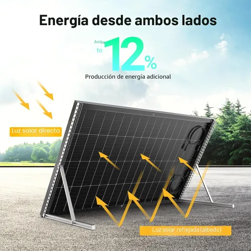Miniatura 3 de HQST Panel solar bifacial tipo N 16BB 200 W, con 25% de eficiencia, células de grado A+, clasificación IP65 para RV, remolque, marino, techo