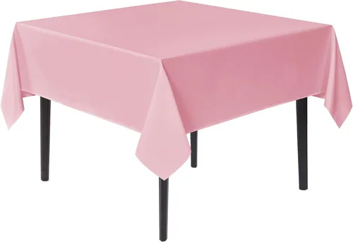 Miniatura 36 de Sancua Manteles cuadrados pequeños de 36x36 pulgadas - Mantel beige para mesas cuadradas o redondas, mantel de poliéster lavable para mesas
