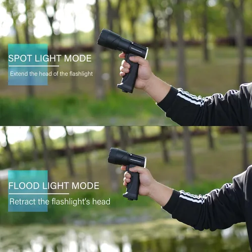 Miniatura 6 de GOODSMANN Spotlight 1000 Lumen Led Focos recargables de mano con modo de iluminación de inundación puntual Focos marinos para barcos