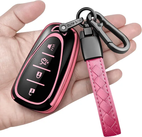 Miniatura 11 de Funda para llavero Chevrolet con llavero de protección completa suave, carcasa de llave compatible con Chevy Equinox Malibu Spark Cruze Traverse