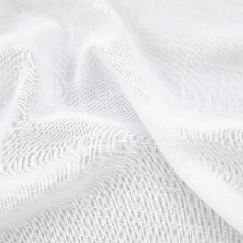 Miniatura 7 de Cortinas blancas puras de 38 pulgadas de ancho para dormitorio, juego de 2 paneles de cortinas de privacidad con bolsillo para barra, cortinas