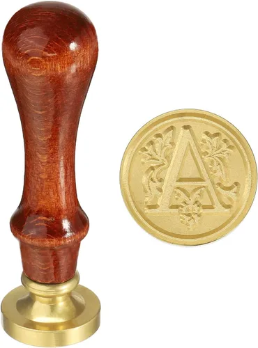 Miniatura 7 de YOKIVE Sello de cera del alfabeto, sello de letras con mango extraíble para decorar postales, ideal para festivales, bodas (dorado, rojo, letra J)
