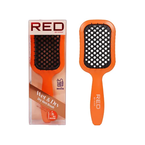 Miniatura 6 de RED by Kiss Cepillo de pelo resistente al calor, desenredante de secado rápido para cabello húmedo y seco, rizado, grueso y liso, desenredante Azul