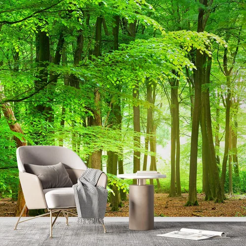 Miniatura 225 de SIGNFORD - Papel tapiz de diseño de bosque, removible para dormitorio o sala de estar, 100 x 144 pulgadas Bosque1-1911-m17