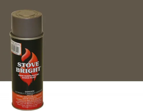 Miniatura 9 de Pintura en aerosol Stove Bright de alta temperatura, metálica, hasta 1200 grados, 12 onzas (paquete de 1), 6304 - negro liso sin brillo 6304 - Negro