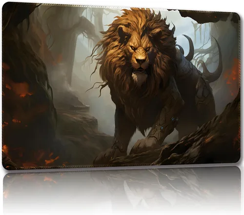 Miniatura 9 de Tapete de juego para MTG con bolsas de almacenamiento gratis, tapete de juego de 24 x 14 pulgadas TCG y alfombrillas de juego de mesa para cartas