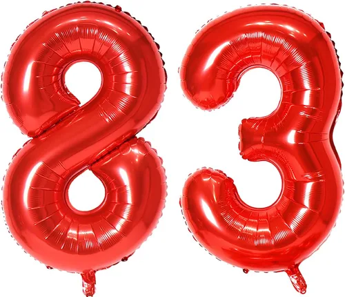 Miniatura 73 de Globo de helio rojo del número 10 de 40 pulgadas, autosellado para decoración de fiesta de cumpleaños y decoración de fiesta de aniversario (rojo 10)