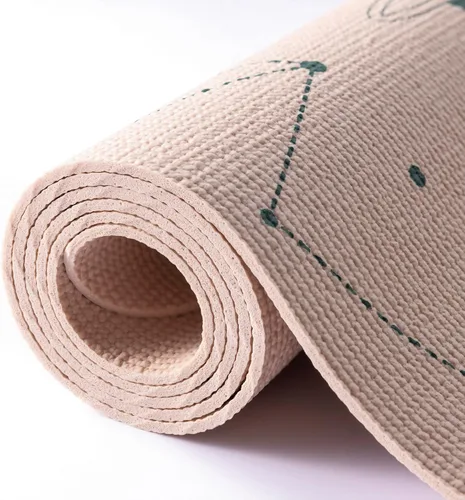 Miniatura 4 de Myga Estera de Yoga para Niños con Estampado de Seda, Estera de Yoga Antideslizante para Ejercicio de Niños, Fitness, Yoga y Mindfulness, Estera