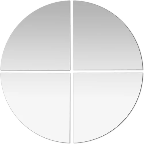 Miniatura 8 de Americanflat Azulejos de espejo adhesivos – Juego de 4 espejos circulares para pared y decoración del hogar – Espejos adhesivos – Espejo de cristal