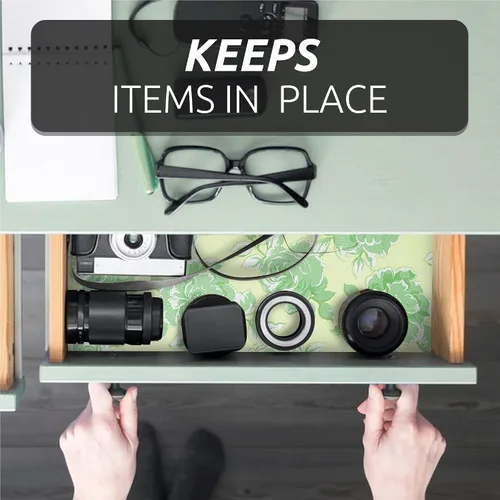 Miniatura 6 de FIFTY FEET 12x120 Pulgadas Revestimiento para Estanterías para Gabinetes de Cocina, Revestimiento para Cajones de PVC para Cómoda Antideslizante