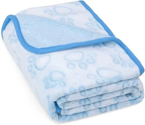 Miniatura 9 de Manta Azul para Perro para Accesorios de Cachorro Macho, Cosas Azules para Perro para Gatitos Pequeños de Interior, Suministros Esenciales Lavables