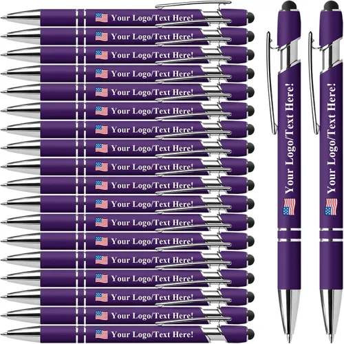 Miniatura 19 de Bolígrafos personalizados con lápiz capacitivo, bolígrafos personalizados impresos con tu logotipo o mensaje, ideales para regalos, promociones