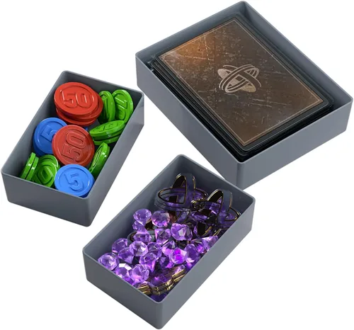 Miniatura 2 de Gamegenic Token Silo Card Add On - Juego de 3 bandejas de juego, capacidad para tarjetas de juego, fichas, diales y dados, organiza LCG, TCG y Negro