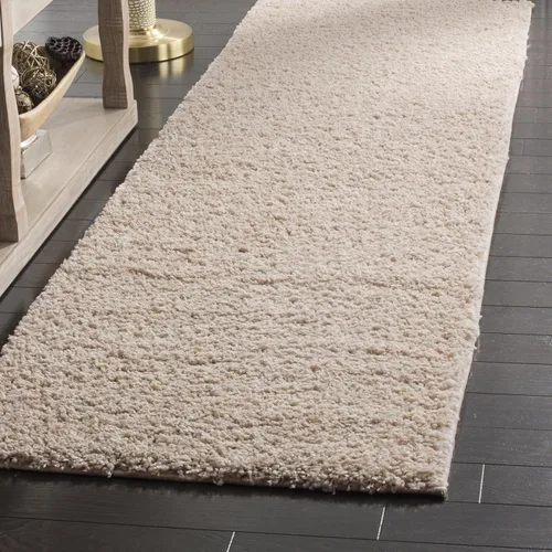 Miniatura 33 de SAFAVIEH Arizona Shag Collection ASG820A - Alfombra de pasillo, 2 pies 3 pulgadas x 6 pies, color crema, diseño sólido, no desprende pelusa y fácil