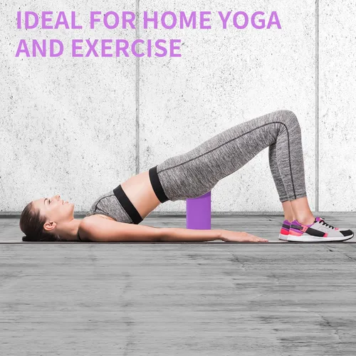 Miniatura 9 de Paquete de 2 bloques de yoga de 9 x 6 x 4 pulgadas con bloques de espuma de yoga duraderos, alta densidad y superficie antideslizante para yoga