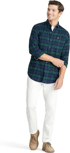 Miniatura 3 de IZOD Camisa elástica de manga larga de franela Advantage Performance para hombre