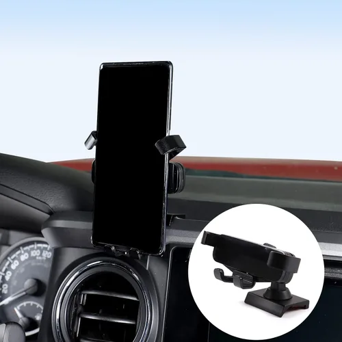 Miniatura 10 de Lcojicep Soporte de teléfono para consola central de automóvil compatible con Toyot@Tacoma 2016-2022, control central, navegación, lado izquierdo