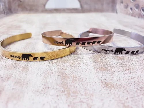 Miniatura 5 de Mama Bear Cuff Bracelet Mother's Day Gift