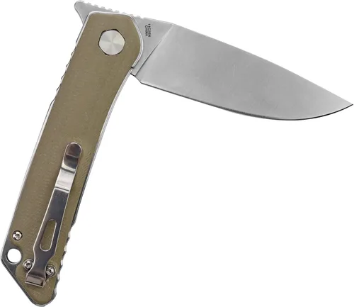Miniatura 4 de S-TEC Sandvik - Cuchillo plegable serie acero inoxidable con mango compuesto G10 (TS501 Sand)