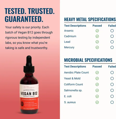 Miniatura 6 de Live Conscious Gotas líquidas sublinguales de vitamina B12 vegana Fórmula de metilcobalamina de B12 de máxima potencia 5000 mcg Vitamina B 12