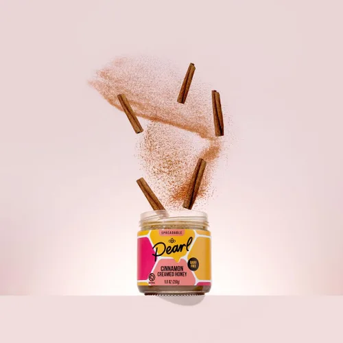 Miniatura 8 de Pearl Honey Spreads - Miel cruda en crema orgánica con sabor a canela - Sin químicos, sin lácteos, sin soja y 100% con sabor natural Tarro de 8.8