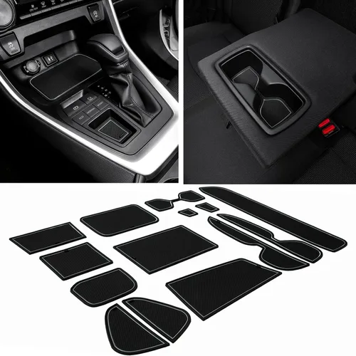 Miniatura 9 de JDMCAR Accesorios de revestimiento compatibles con Toyota RAV4 2019-2024 2025 y RAV-4 Prime 2021-2025, soporte de tazas de ajuste personalizado