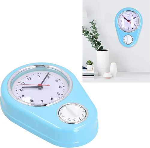 Miniatura 9 de Reloj de pared de 9 pulgadas, temporizador de cocina retro, temporizador de pared de cuenta regresiva de pared, reloj de pared de cocina, mini reloj