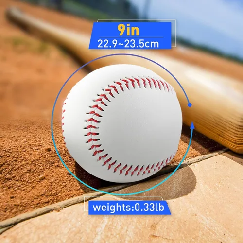 Miniatura 6 de Gracfulcub Baseball Ball, Official Game for Youth Adult Training Play Hard Ball，Official size & weight. Perfect for batting, fielding, pitching.