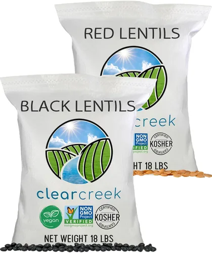 Miniatura 10 de Lentejas rojas cultivadas en el Pacífico Norte, bolsa resellable de 4 libras, sin OGM, kosher, vegano