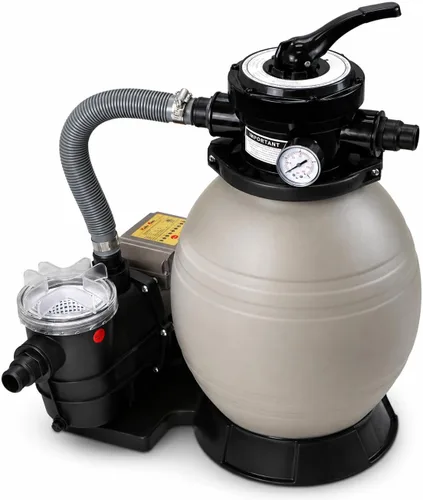 Miniatura 7 de XtremepowerUS Sistema de bomba de filtro de arena de 10 pulgadas para piscina sobre el suelo, válvula multipuerto, filtro de piscina con sistema