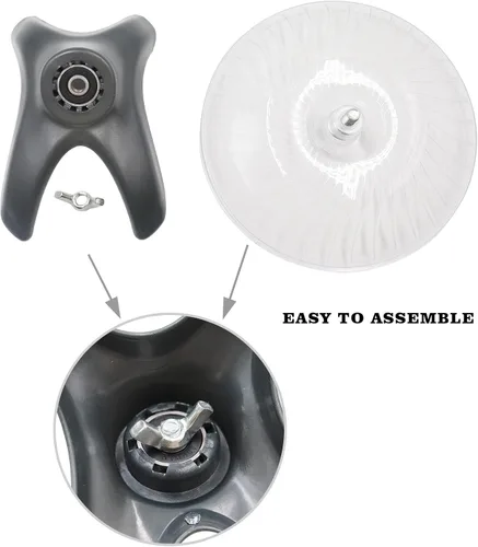 Miniatura 3 de Rueda de juguete para cangrejos ermitaños, juguete de rueda para correr de hámster, accesorio para jaula de animales pequeños, accesorio para Negro