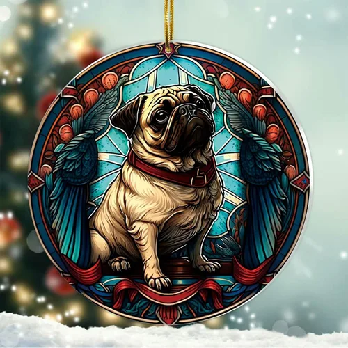 Miniatura 20 de Regalos de Malamute de Alaska - Adorno Navideño de Perro de Alaska 2025 Regalos de Perro de Alaska para Mujeres, Adorno de Malamute de Alaska