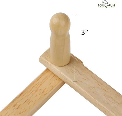 Miniatura 6 de Fox Run Estante de pared extensible de madera de haya para tazas de café