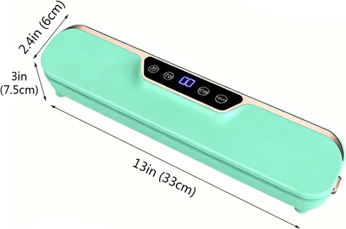 Miniatura 7 de Sellador al vacío de alta calidad, potente succión de 62 kPa, operación con un solo toque, luces indicadoras LED, sellador al vacío para alimentos