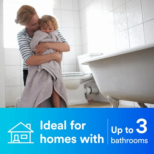 Miniatura 3 de 3M Aqua-Pure AP101T Armazón completo con filtro de agua transparente para toda la casa, ideal para hogares con 1-2 baños, cartucho de inserción