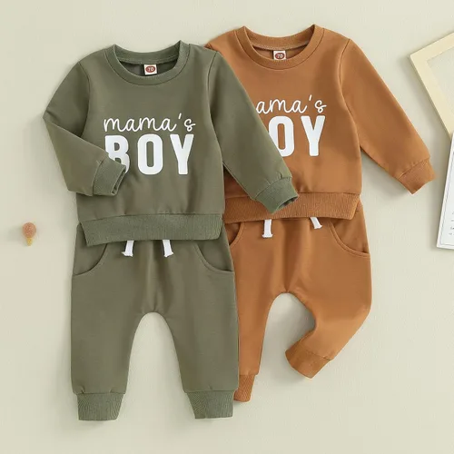 Miniatura 2 de Conjunto de sudadera de manga larga para bebé niño, ropa de otoño e invierno