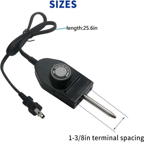 Miniatura 2 de 06900 Sonda Termostato de Control de Temperatura Cable para Presto Electric Skillets Parrillas Planchas 1 & 3/8" Espacio entre Terminales Control