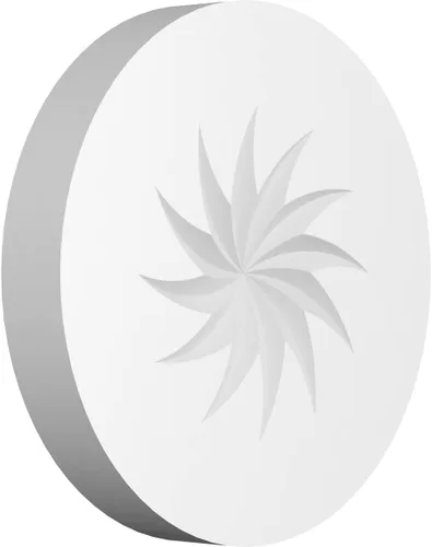 Ekena Millwork ROSP050X050X075GRY12 Roseta estándar con borde cuadrado, 5 pulgadas de ancho x 5 pulgadas de alto x 3/4 pulgadas de alto, PVC