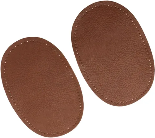 Miniatura 5 de BeeSpring 2 Piezas De Cuero Pu Parche Coser En Parches Repir Codo Rodilla Para Ropa Accesorios De Ropa - Color Café