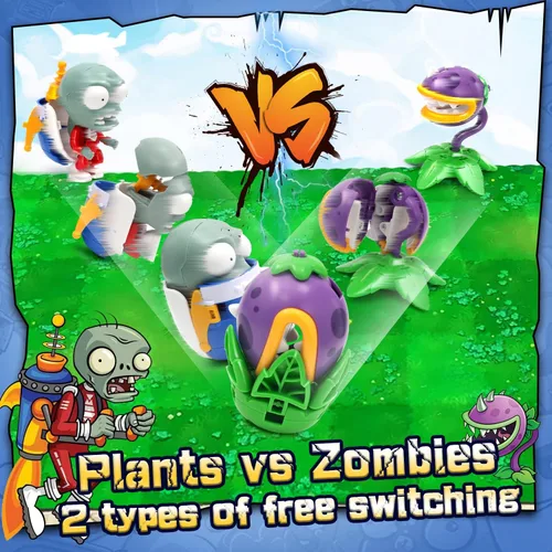 Miniatura 2 de Maikerry PVZ - Juego de figuras de acción – Juguetes ensamblados, juego de regalo, para fanáticos, fiestas, cumpleaños, juguetes para niños y niñas