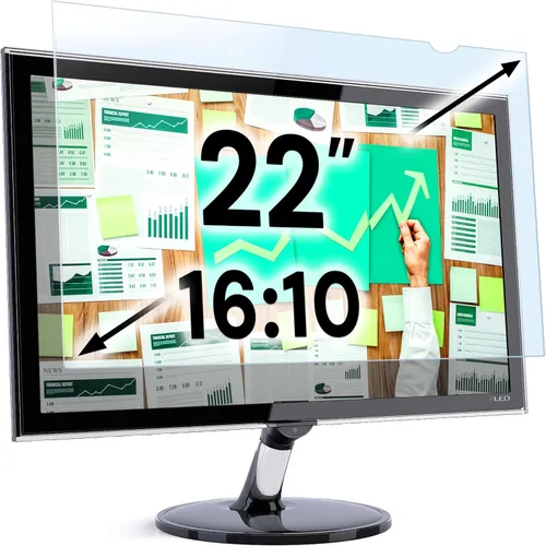 Miniatura 10 de VINTEZ Protector de pantalla de luz azul para monitor de computadora y portátil de 14 pulgadas, película de bloqueo de luz azul anti-UV para PC