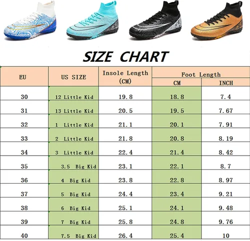 Miniatura 2 de YANGTAOZI Zapatos de fútbol de césped para niños y niñas, jóvenes, para interiores y exteriores, zapatos de fútbol (niños pequeñosniños grandes)