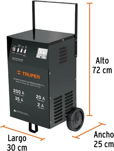 Miniatura 3 de TRUPER CARBA-200 Cargador de batería de coche de 12 V/200 amperios