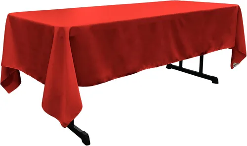 Miniatura 99 de LA Linen Mantel rectangular lavable de popelín de poliéster, resistente a las manchas y a las arrugas, cubierta de mesa 60x84, mantel de tela