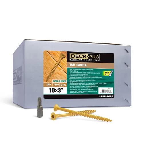 Miniatura 30 de Deck Plus Tornillos para Madera Exterior y Cercas con Revestimiento Epoxi de 2-1/2 Pulgadas #10 x 2-1/2" Torx/Star Drive Incluido Rosca Gruesa, Verde