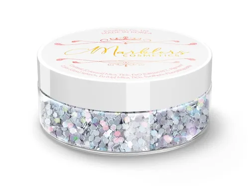 Miniatura 94 de MARBLERS Brillantina de forma gruesa de grado cosmético [estrella] 0.11 onzas (0.11 oz) Escamas No tóxica Vegana Libre de crueldad animal