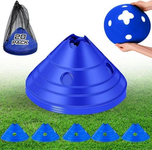 Miniatura 14 de Conos de disco jumbo Conos de fútbol jumbo con bolsa de malla Gran agilidad para entrenamiento de fútbol Deportes para adultos Naranja