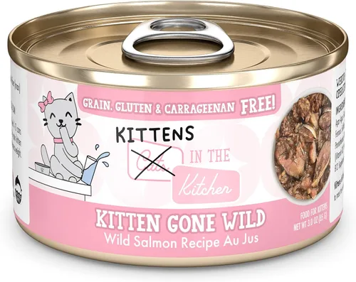 Miniatura 12 de Weruva Fórmula de gatito, atún y salmón en un puré hidratante lata de 3 onzas (paquete de 12)